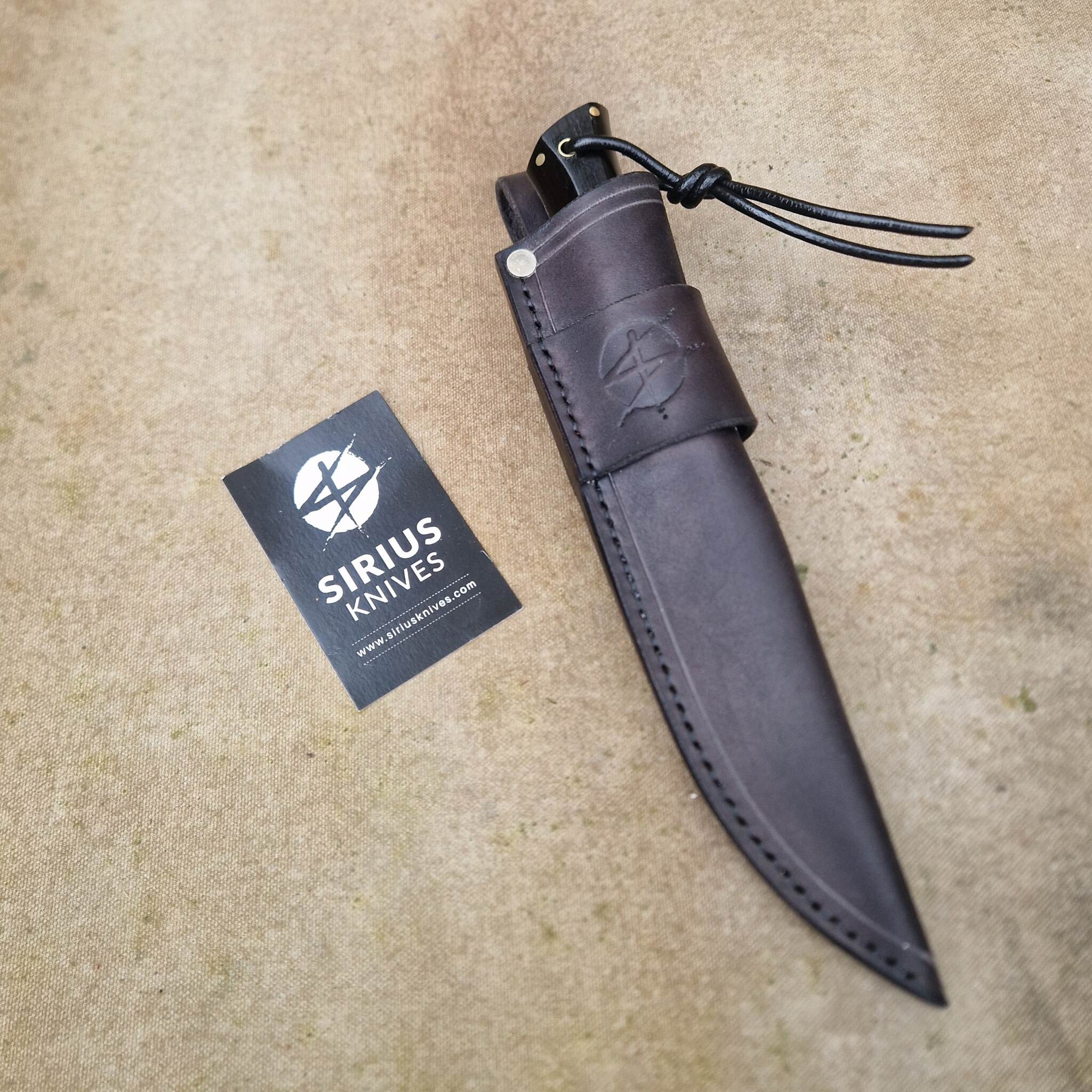 Bushcraft Knife with African Ebony Handle - Image 6