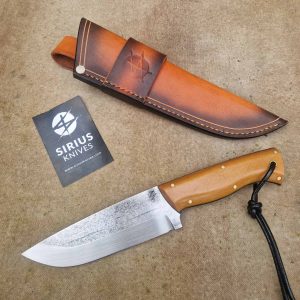 Bushcraft Knife with Micarta Handle