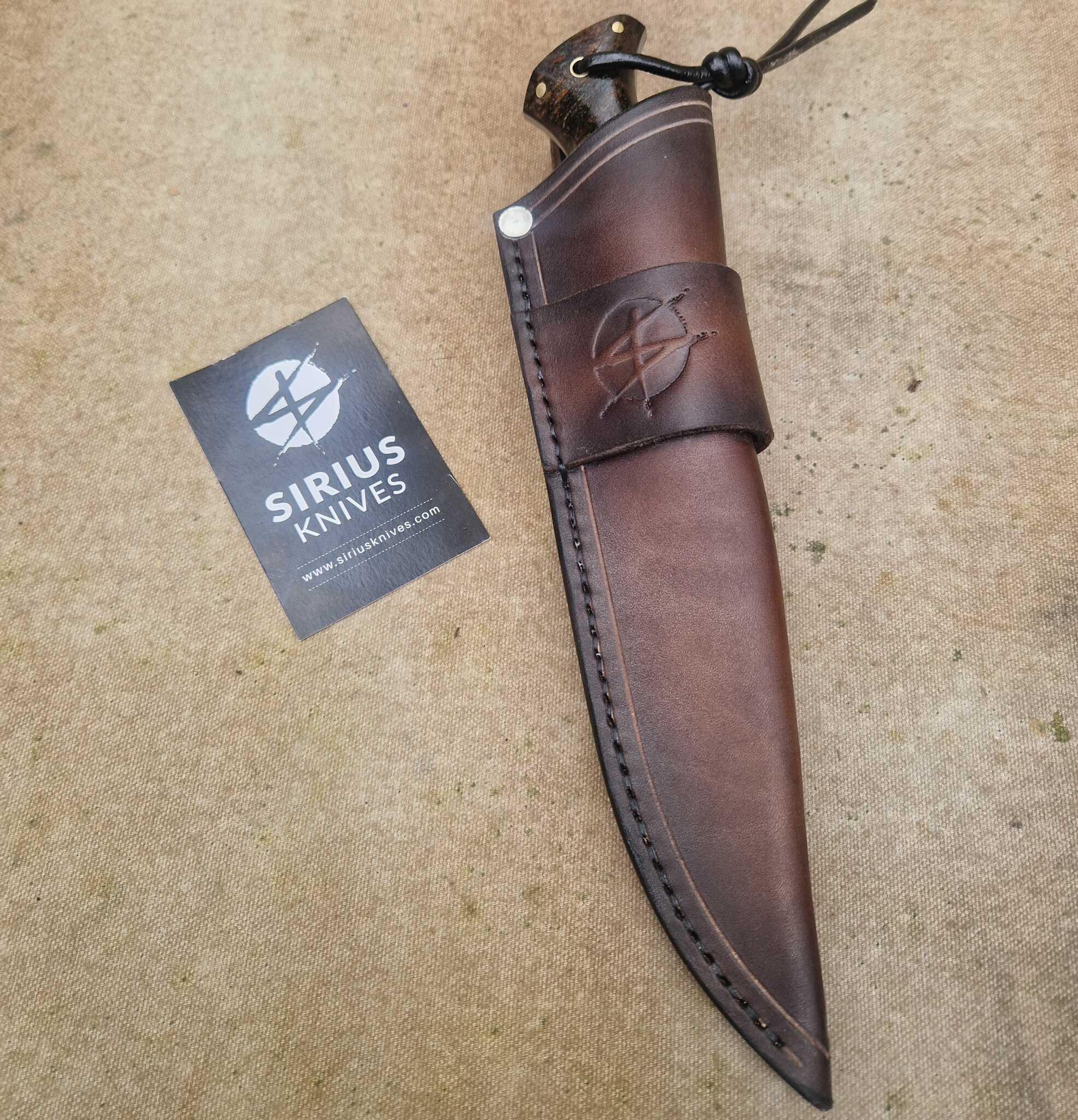 Bushcraft Knife with Stabilised Alder Burl Handle - Image 6