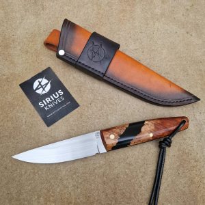 Full Tang Puukko Knife with Hybrid Red Mallee Handle