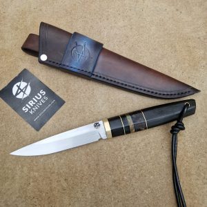 Puukko Knife with Bog Oak Handle Dated 7000 Years