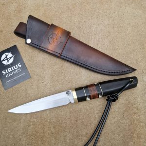 Puukko Knife with Bog Oak Handle Dated 7000 Years