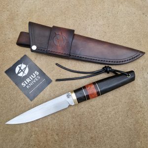 Puukko Knife with Bog Oak Handle Dated 7000 Years