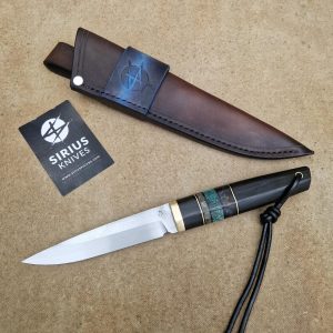 Puukko Knife with Bog Oak Handle Dated 7000 Years