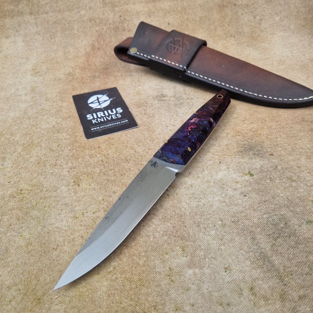 Full Tang Puukko ''Mime'' Knife with Stabilised Alder Burl Handle - Image 5