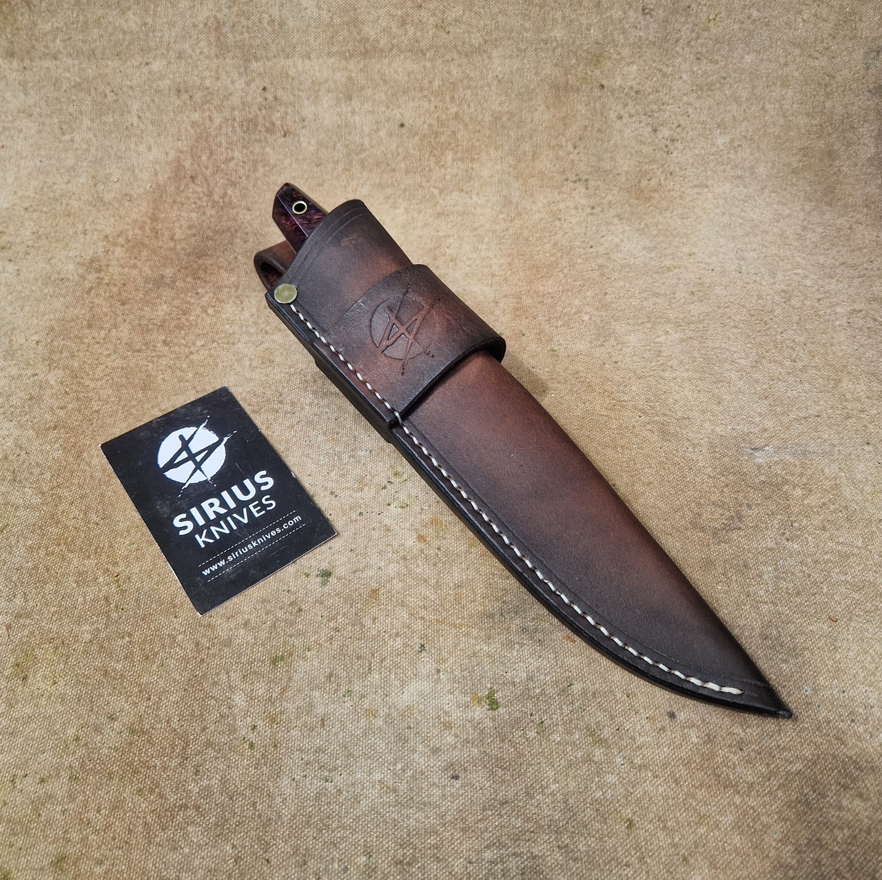 Full Tang Puukko ''Mime'' Knife with Stabilised Alder Burl Handle - Image 6