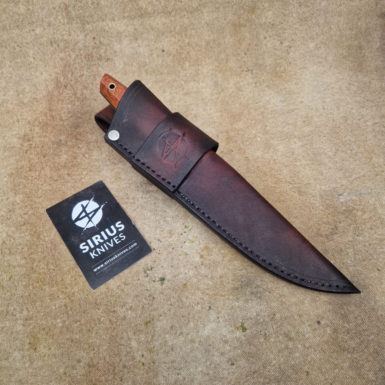 Full Tang Puukko ''Mime'' Knife with Stabilised Amboyna Handle - Image 6