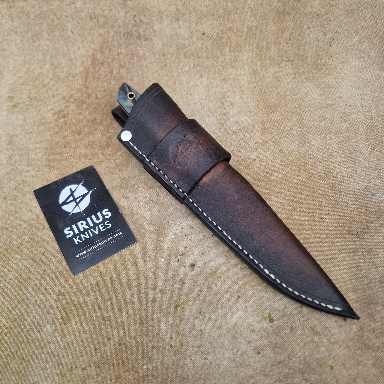 Full Tang Puukko ''Mime'' Knife with Stabilised Maple Burl Handle - Image 6