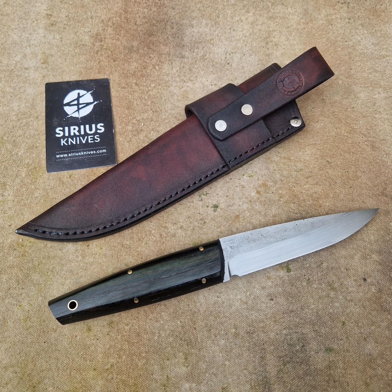 Full Tang Puukko ''Mime'' Knife with Stabilised Bog Oak Handle Dated 7000 Years - Image 3