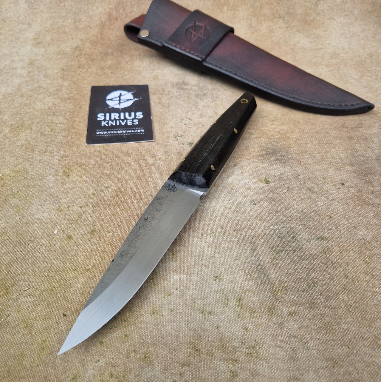 Full Tang Puukko ''Mime'' Knife with Stabilised Bog Oak Handle Dated 7000 Years - Image 5