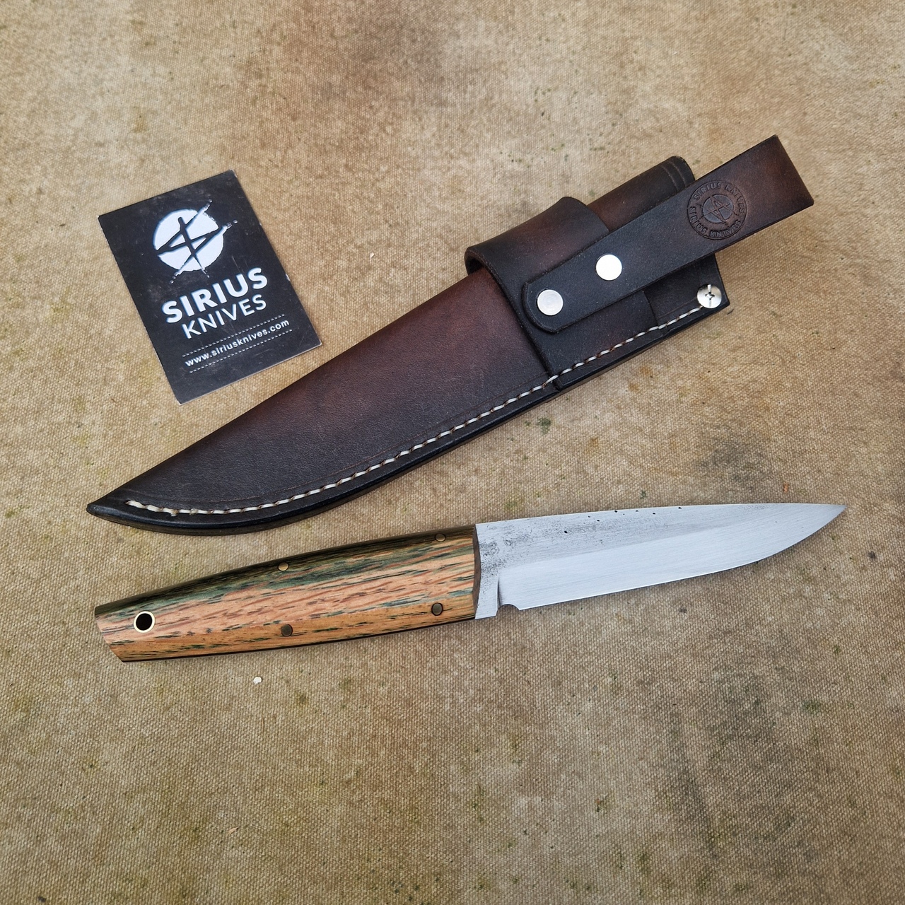 Full Tang Puukko ''Mime'' Knife with Stabilised English Oak Handle - Image 3