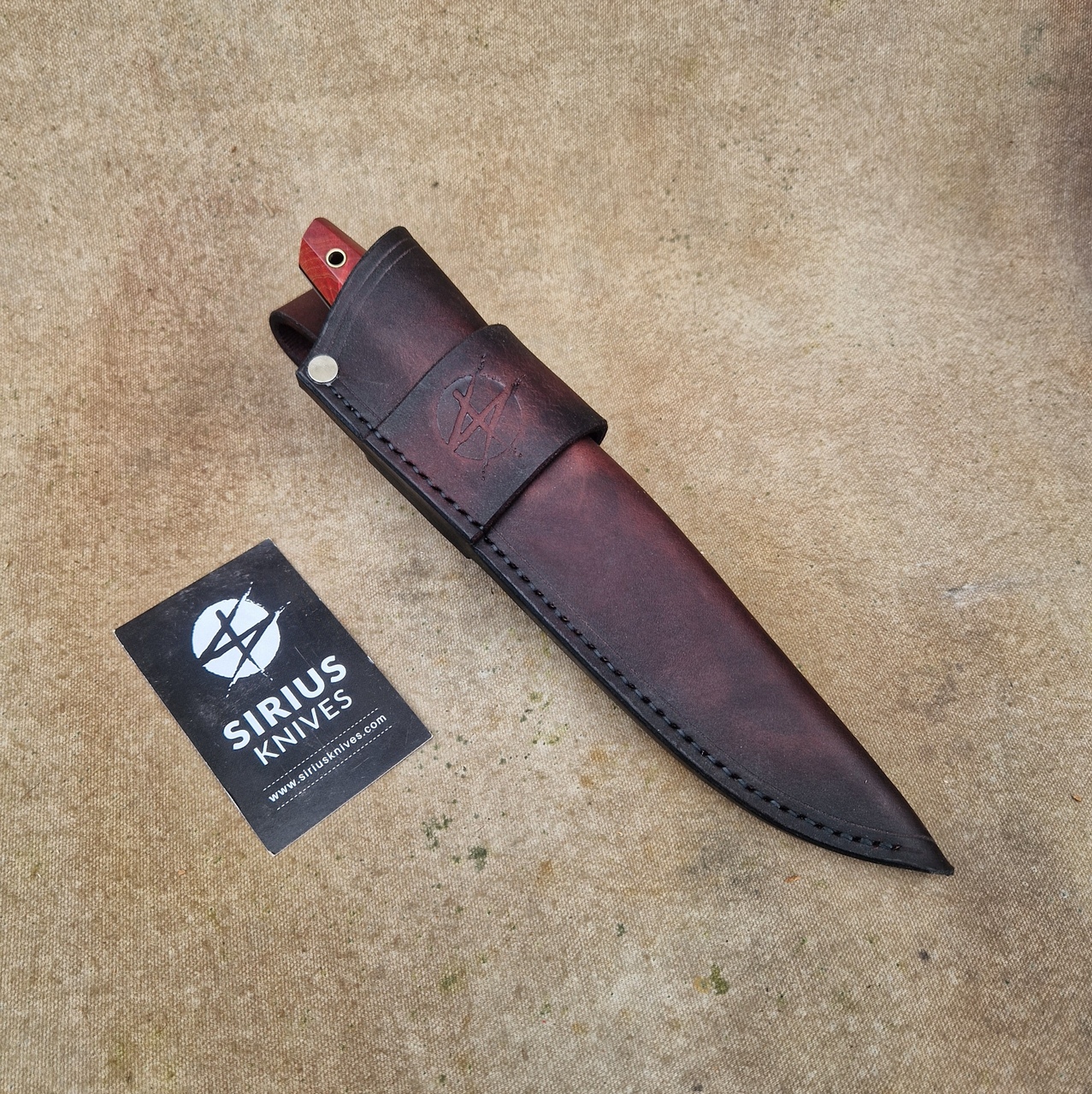 Full Tang Puukko ''Mime'' Knife with Stabilised Maple Burl Handle - Image 6